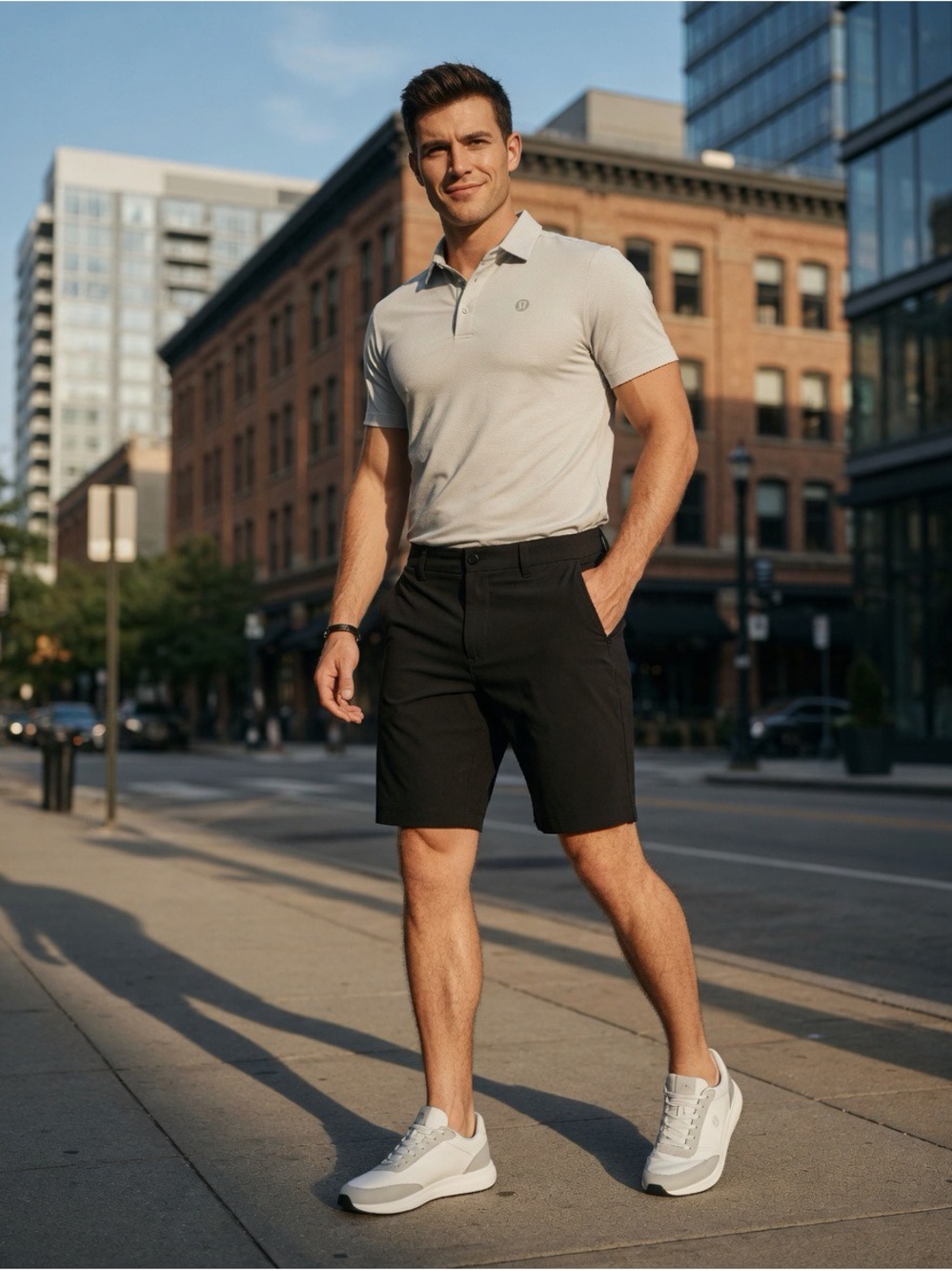 Lululemon Men's Commission Short Classic Black Size 32 Warpstreme Chino